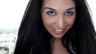 Beautiful amateur babe with big boobs nailed after blowjob