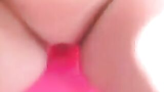 Busty Blonde Playing With An Inflatable Dildo