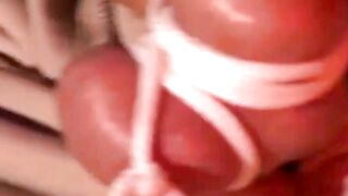 MuscleJockBound.com - Urethral play mixed with bondage for an incredibly muscular hun