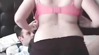 Busty Wife Sucking And Riding Cock