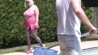 Blonde mature lady Lacey Star banged after outdoor blowjob
