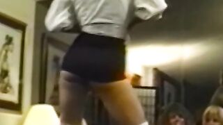Slutty dykes spank each other and finger their asses roughly