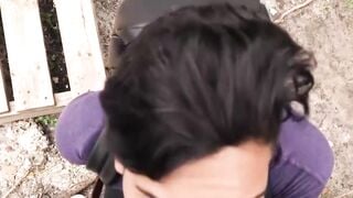 LecheLatinos.com - Straight Latino twink's outdoor bareback fuck in a paid-to-be-gay