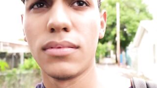 LecheLatinos.com - Straight Latino twink's outdoor bareback fuck in a paid-to-be-gay