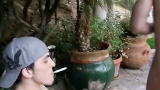 Rimming ass and sucking dick by horny studs Joey Perelli and Micah Andrews