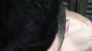 Delicious guy Juande enjoys every swift thrusts I make to his wet hole