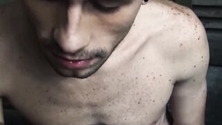 Delicious guy Juande enjoys every swift thrusts I make to his wet hole
