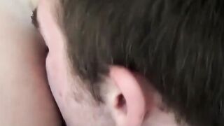 PussyJocks.com - FTM cocksucker Luke Hudson takes a hunk's big cock deep and hard