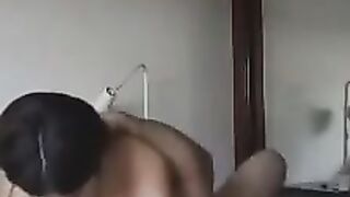 Woman With Huge Tits Riding Her Man