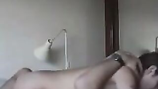 Woman With Huge Tits Riding Her Man