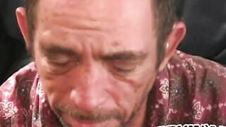Raw dick sucking with an old mature blue collar working man