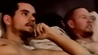 Real amateur buddies jacking off before shooting a cumload