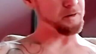 Real amateur buddies jacking off before shooting a cumload