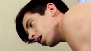 Young emo twink sucks his cock and fucks him raw and hard