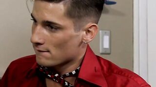 Young twink boyfriends shoot jizz after raw ass fucking