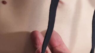 Skinny boy Kai Cross gets a rough anal gang bang in a hotel room