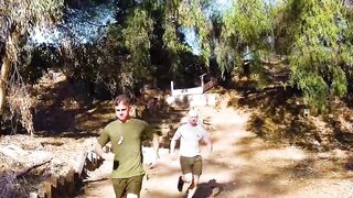 Hot soldiers Ryan Jordan and Niko Carr barebacking deeply and raw