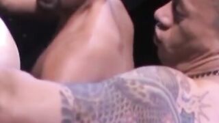 Marc and Billy then get on all fours, putting their asses in the hands of Lee, who wo