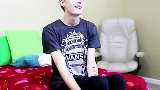 BoyObsession.com - Nick's horny newcomer twink jerking off with dildo fun