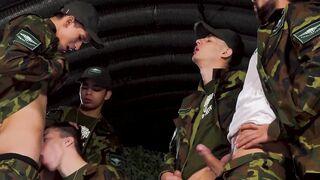 Sergeant Joris Leonard hates late and gives strict naughty discipline