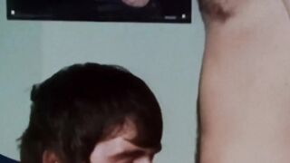 RetroDudes.com - Handsome Jacques sucks my dick while getting pleasured by another gu