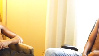 Blonde bottom Blaisen Shon is cock starved and hung black stud King Bae is ready to s