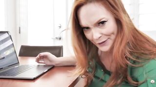 MomIsPervy.com - Redhead MILF gives a titjob before riding a rock solid cock POV