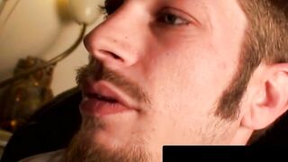 MenWithFur.com - Slim hairy dude waited all day to blast his load