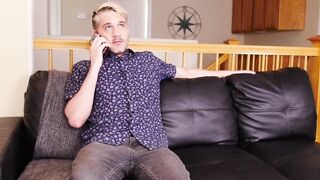 FuckThatHole.com - Tattooed hunk Riley Mitchel moans hard during raw bareback rough f