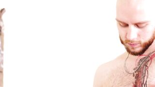 FuckThatHole.com - Bald jock Orson Deane rimmed before interracial bareback butt fuck