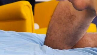 TwinkStrokes.com - Guy enjoys a relaxing wank laying down and stroking his boner