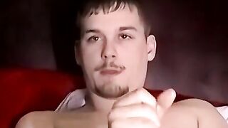 JoeSchmoeXXX.com - Straight dude Blaze enjoys wanking his hard cock on a bed