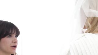 GirlMormons.com - Innocent little Mormon babe's dildoing by a cute muff diver