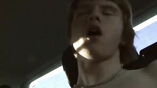 BoyDesire.com - Lewis' intense back seat cock sucking and passionate blowjob