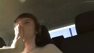 BoyDesire.com - Lewis' intense back seat cock sucking and passionate blowjob
