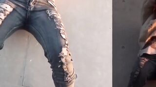Beautiful Japanese babes outdoor peeing compilation