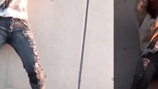 Beautiful Japanese babes outdoor peeing compilation