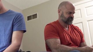 IncestGay.com - Kinky teen anal drilled bareback by hung tattooed stepdad taboo