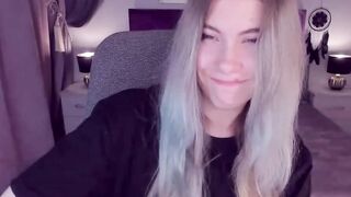 Big tits blonde teen fingers pussy
