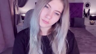 Big tits blonde teen fingers pussy