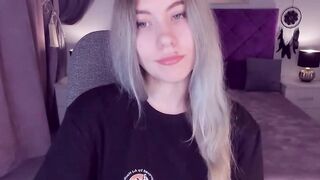 Big tits blonde teen fingers pussy