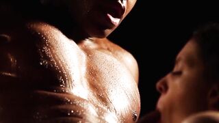 VividPassword.com - Natural-titted babe's doggy style drilling by a big black dick