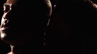 VividPassword.com - Natural-titted babe's doggy style drilling by a big black dick