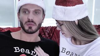 Young Ariana Marie jizzed on after hardcore stepdad pounding