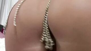 PussyCatsLatex.com - Raven-haired submissive's dildo sucking and pussy play passion