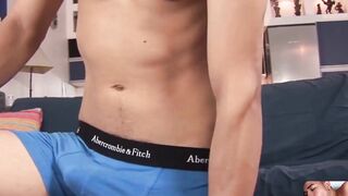 BreedingLatino.com - Horny young twink Jonas jerks his stiff cock for you