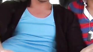 BoyDesire.com - Picking up cute twink Todd for a hard threesome car fuck