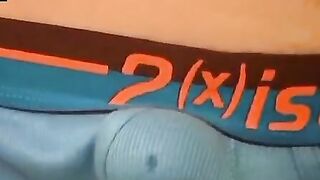 TwinkUndie.com - Cain's self-sucking practice and powerful cum blast
