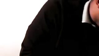 Young black gay teases with his dick in this classic scene