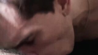 Attractive twink Sebastian skillfully used his tongue to play with my thick rod